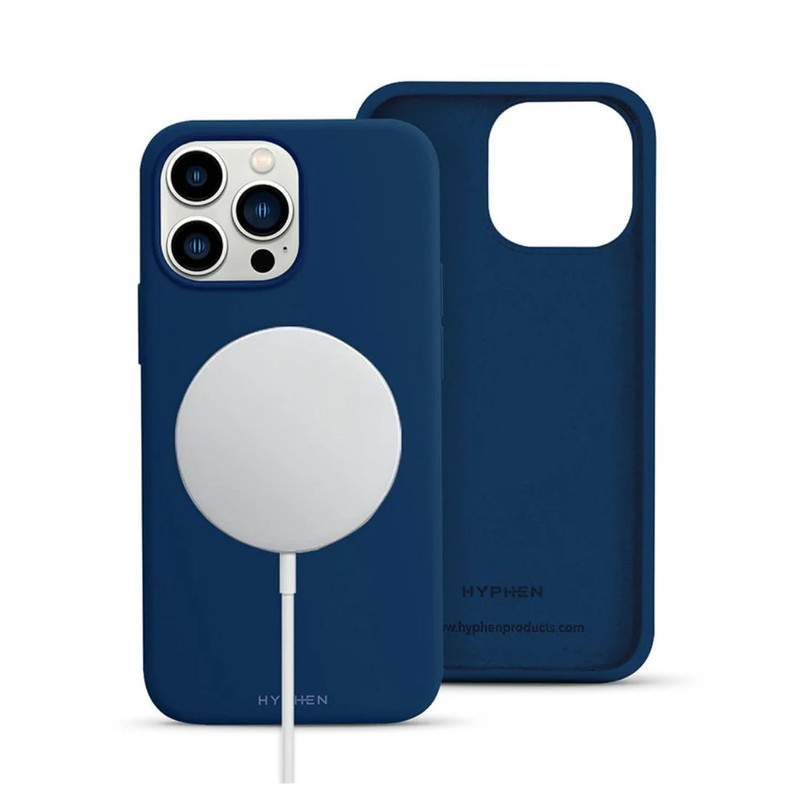 Hyphen Tint Silicone MagSafe Case for iPhone 14 Pro - Blue - حامي هاتف